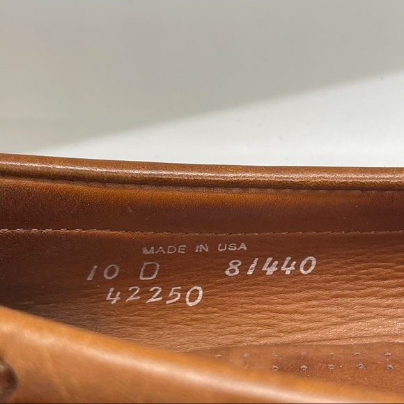 Allen Edmonds men’s leather tassel loafers SZ 10 - Picture 4 of 8